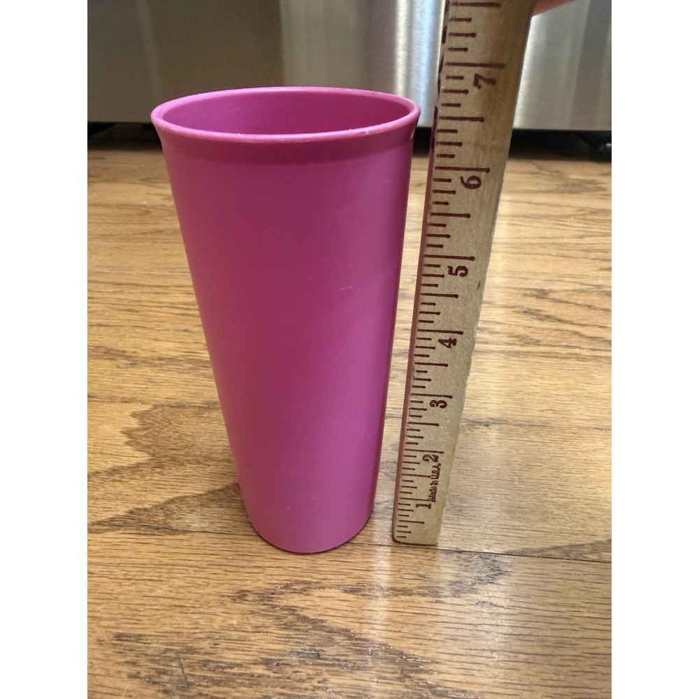 Vintage Tupperware #107-53 Bright Pink 16oz Tumbler Replacement - Picture 3 of 4
